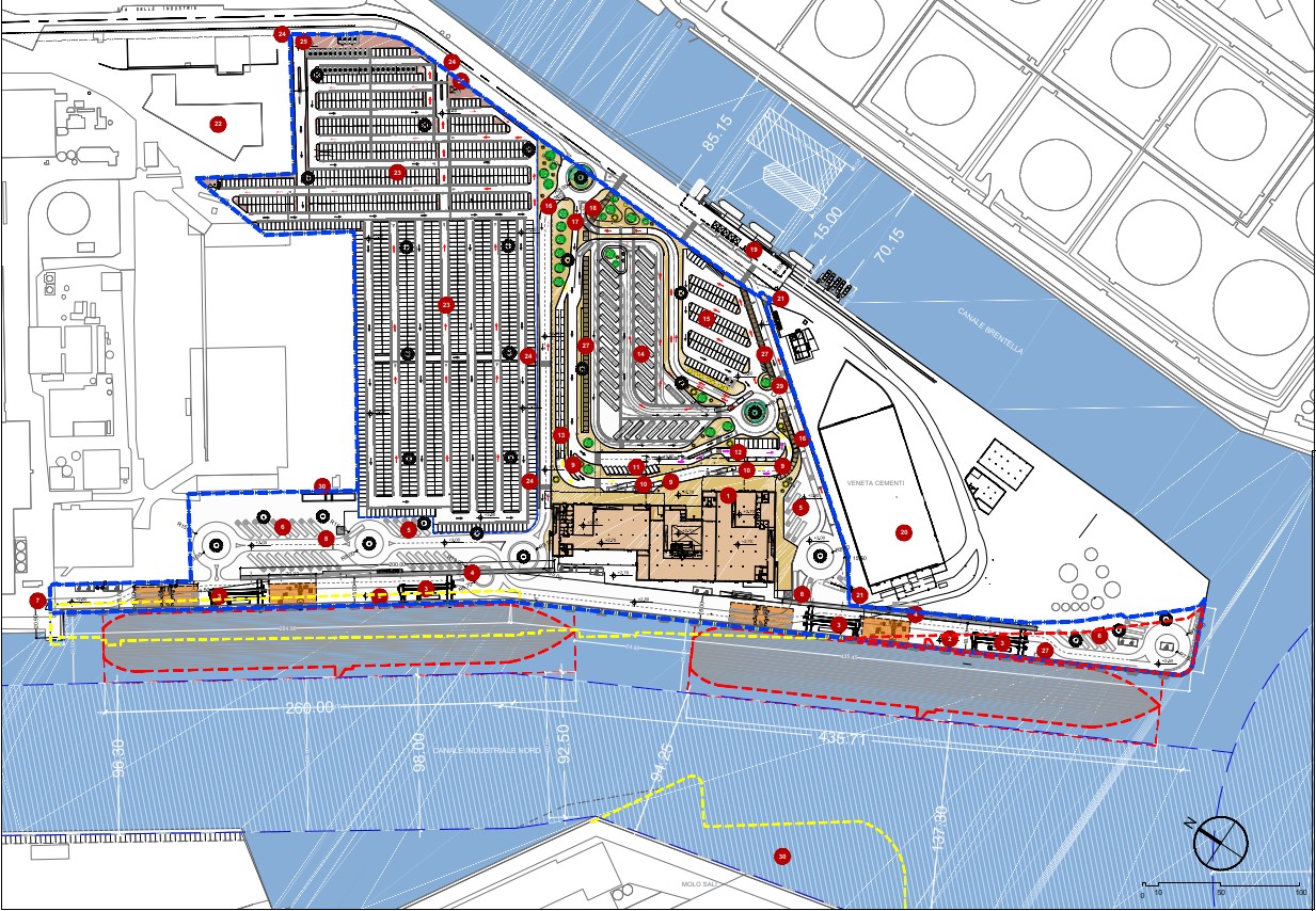 Mappa Opere Canale Nord